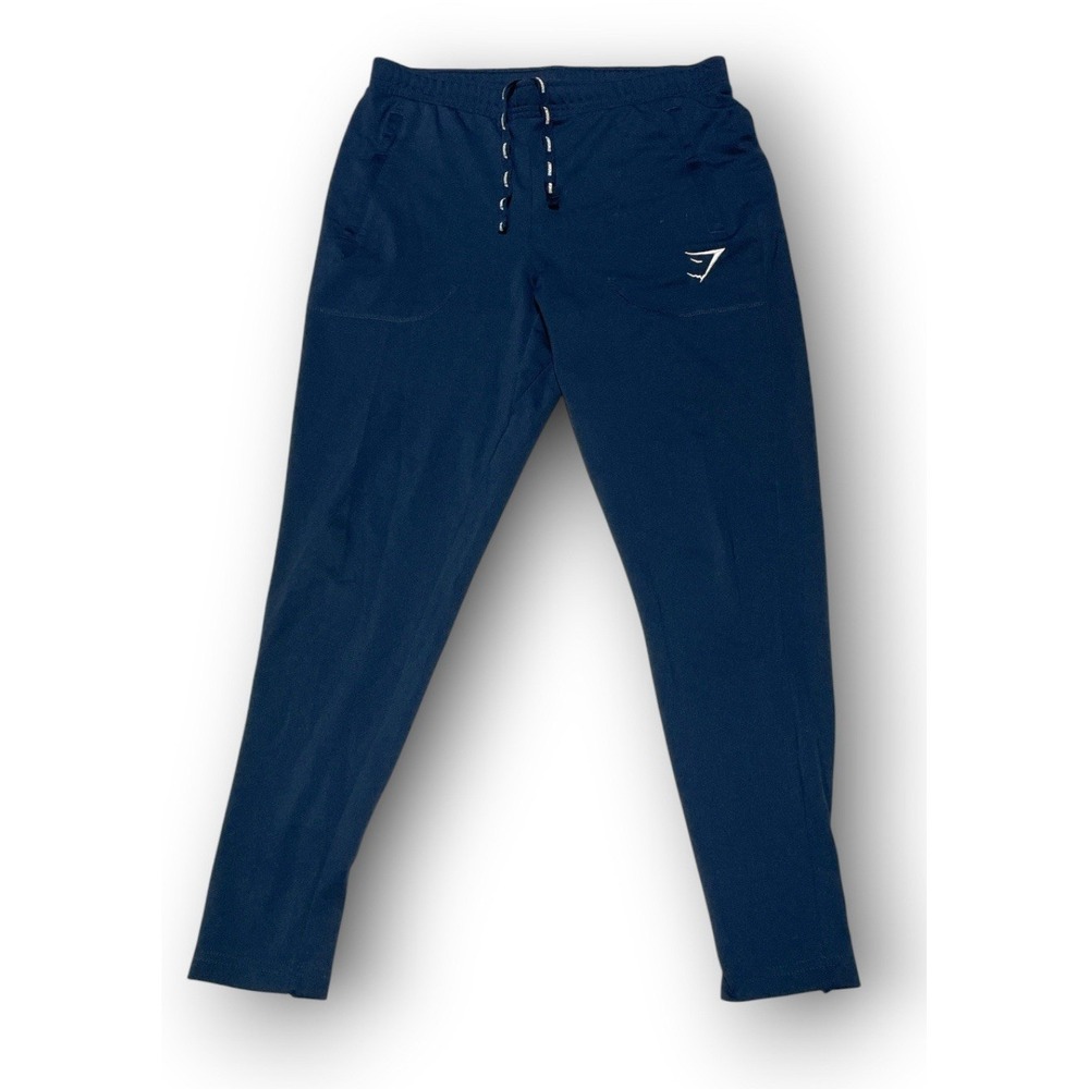 Gymshark Mens Navy Blue Joggers Size Medium Slim Fit Athletic Workout Pants M